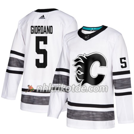 Calgary Flames Trikot Mark Giordano 5 2019 All-Star Adidas Weiß Authentic - Herren